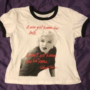 Marilyn Monroe crop top